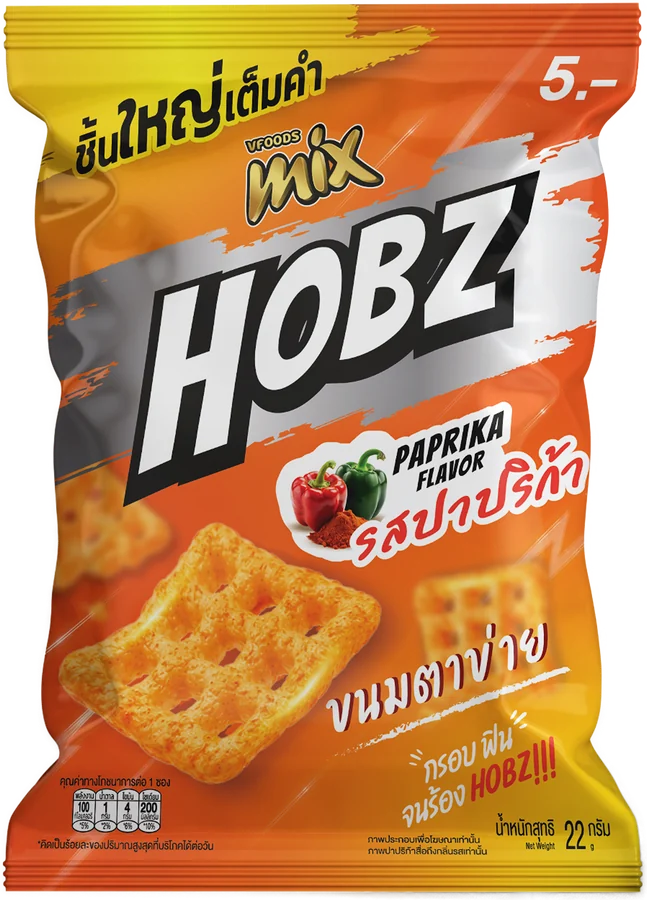 ซองป่อง Mix Hobz ขนมตาข่ายรสปาปริก้า